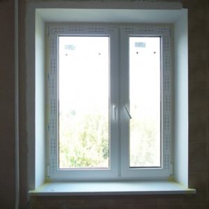 Противопожарное алюминиевое окно с подоконником / серия FRM1002